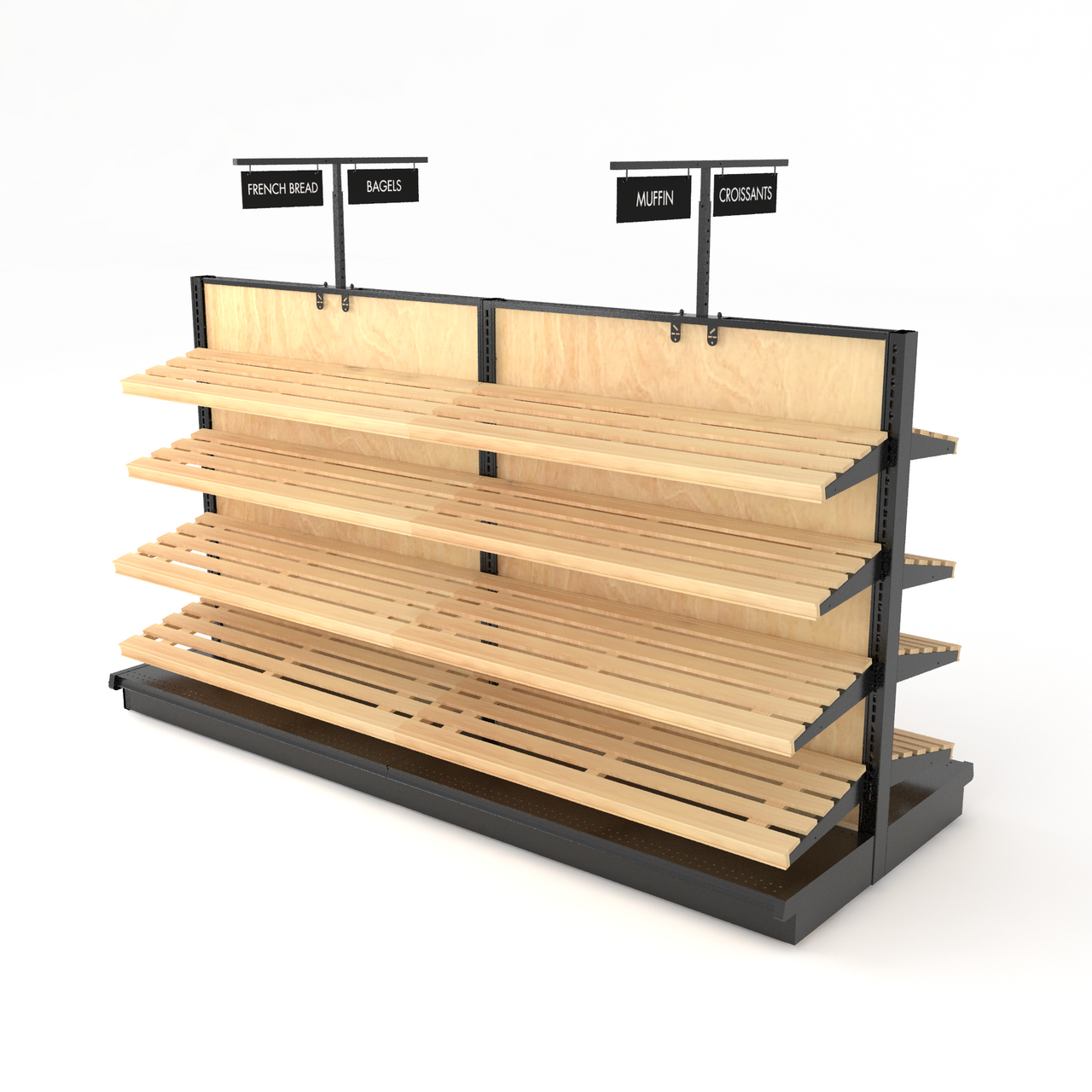 Bread stand in a store